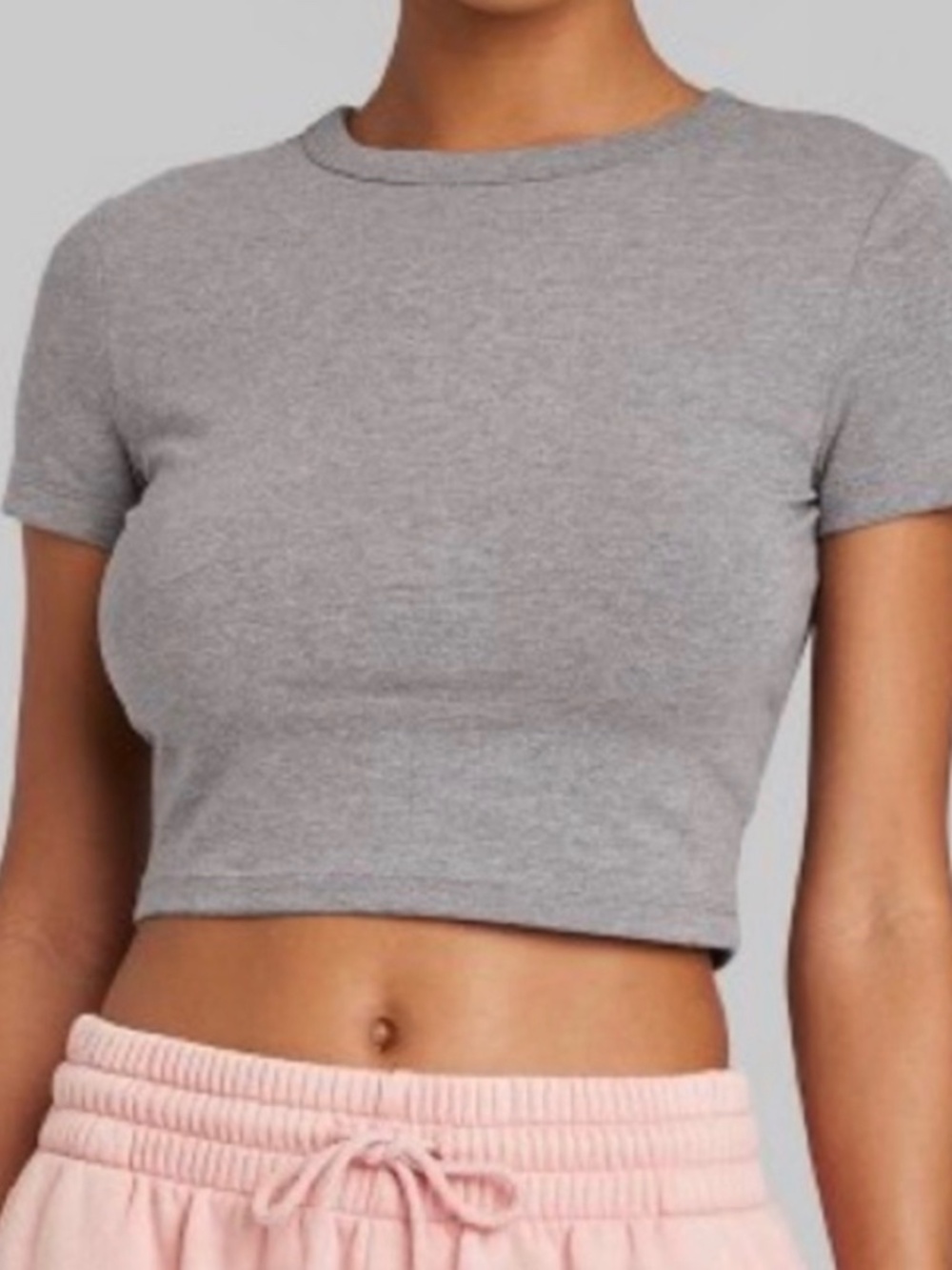 Slight cropped womens tee